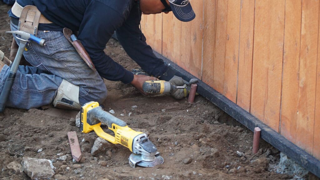 preparing for artificial grass perimeters